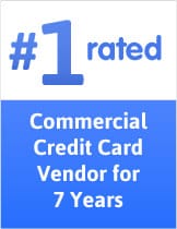 #1 rated commercial credit card vendor for 7 years